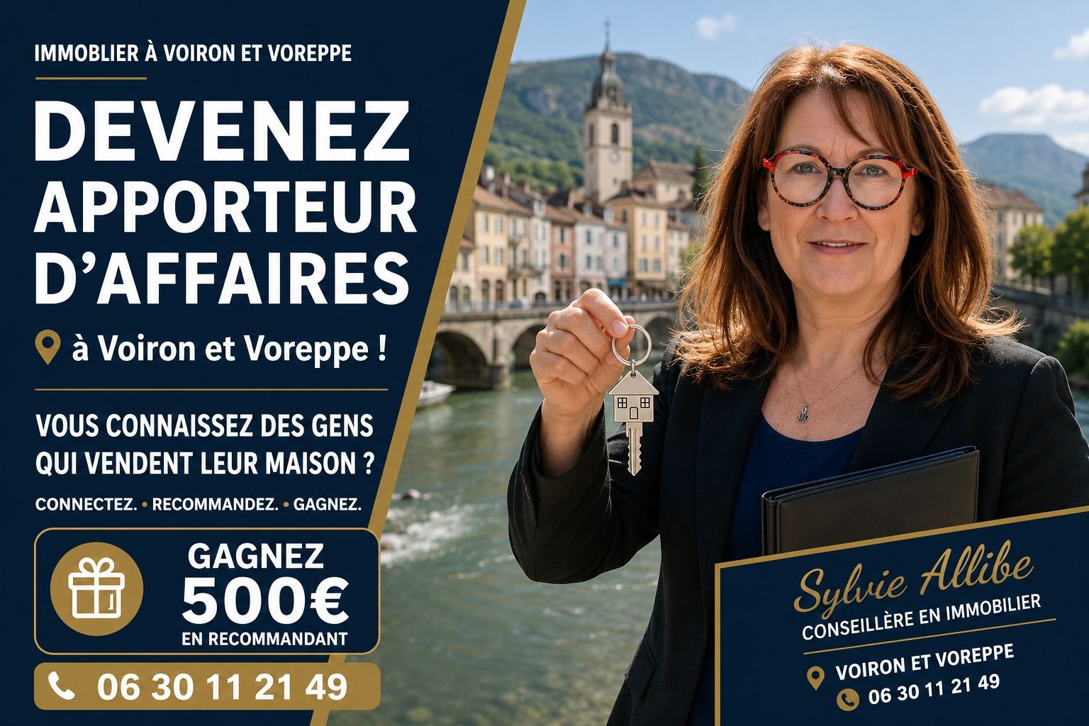 Devenez apporteur d'affaires immobilier à Voiron et Voreppe