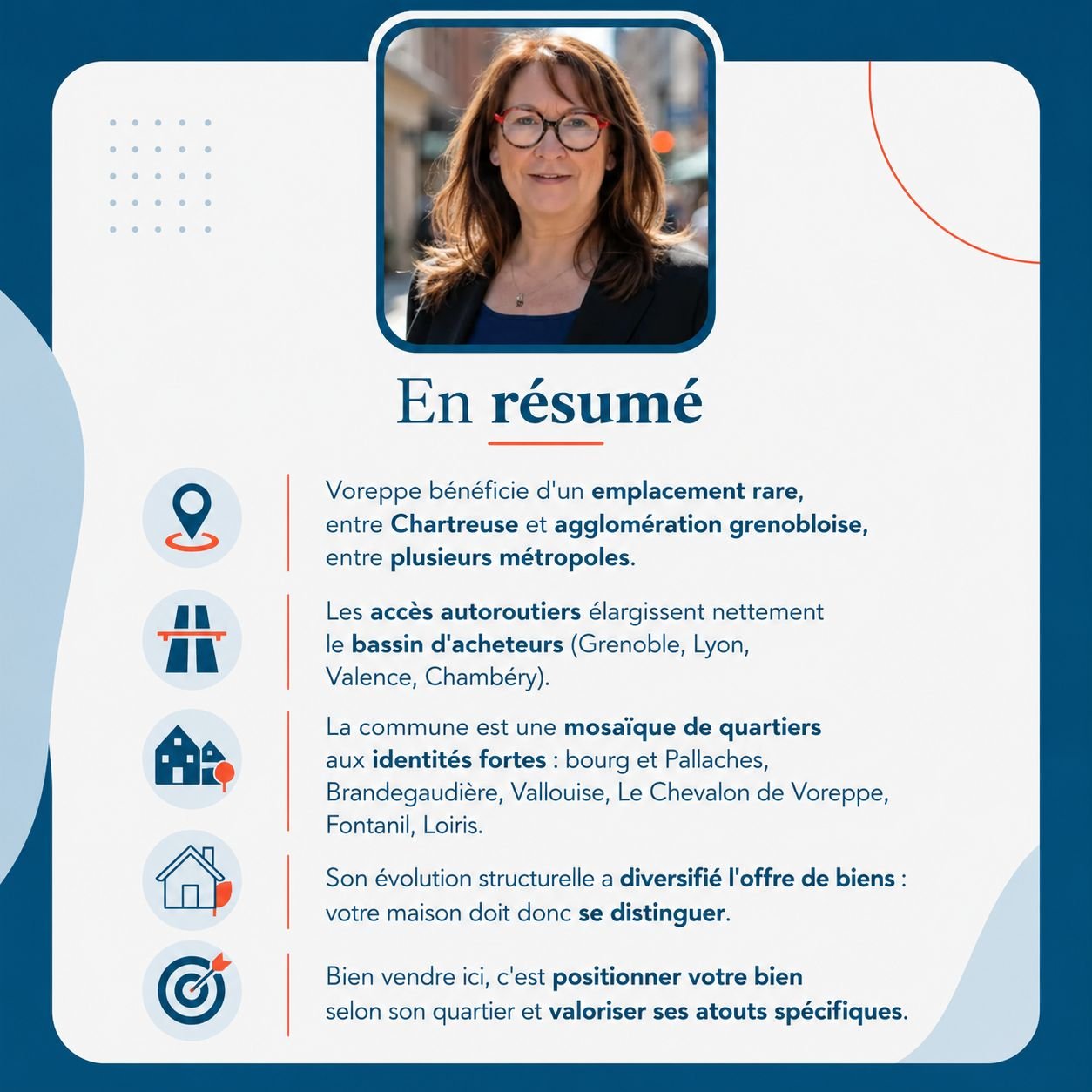 Infographie — vendre votre maison à Voreppe